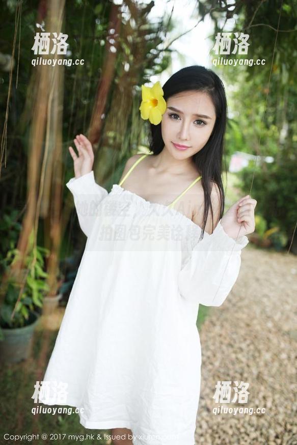 美媛馆 - 她的镂空，久久Aimee留白，私拍图包完美诠释